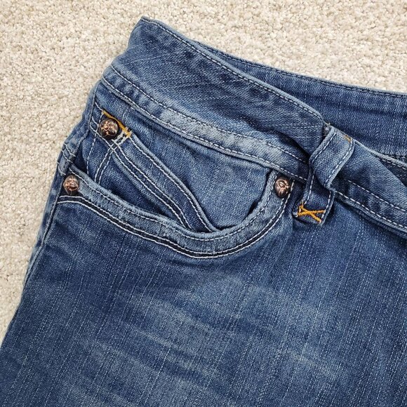 Venezia Womens Bootcut Denim Jeans Sz 20 Mid Rise Medium Wash Stretch Blue Pants - Picture 4 of 12